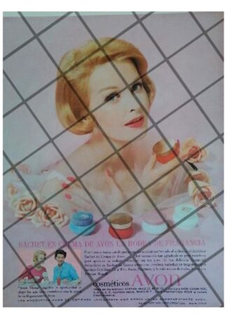 CARTEL PUBLICITARIO RETRO COSMETICOS AVON 1961 /4