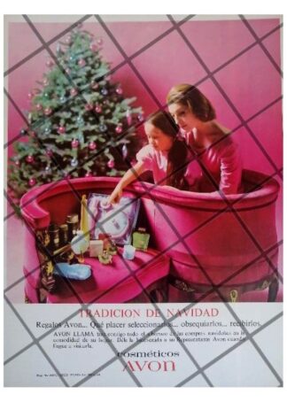 CARTEL PUBLICITARIO RETRO COSMETICOS AVON 1961 /3