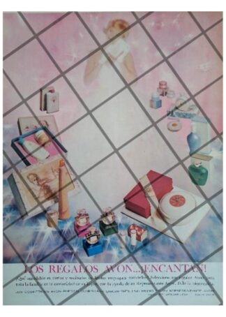 CARTEL PUBLICITARIO RETRO COSMETICOS AVON 1961 /2