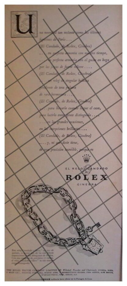3 CARTELES RETRO RELOJES ROLEX AÑOS 50s /42 - Image 2