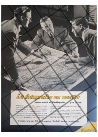 CARTEL PUBLICITARIO RETRO. KODAK EN LA INDUSTRIA 1957 N79
