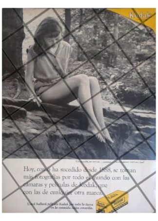 CARTEL PUBLICITARIO RETRO PALICULA KODAK 1955 n76