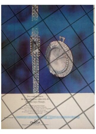 CARTEL PUBLICITARIO RETRO RELOJES OMEGA DE GALA 1963
