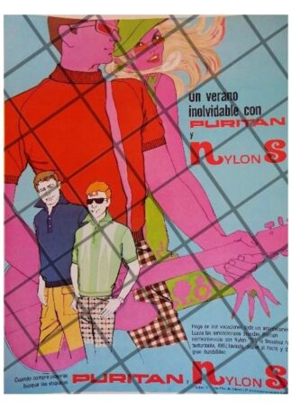 CARTEL PUBLICITARIO RETRO CAMISAS PURITAN 1967