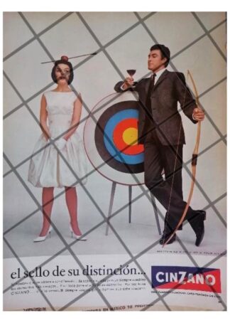 CARTEL PUBLICITARIO RETRO VINOS CINZANO Y GULLERMO MURRAY 9
