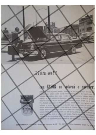 AFICHE RETRO FILTROS DE GASOR DE MEXICO S.A 1964 RARO