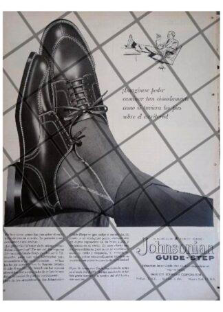 CARTEL PUBLICITARIO RETRO. ZAPATOS JOHNSONIAN 1956 -4