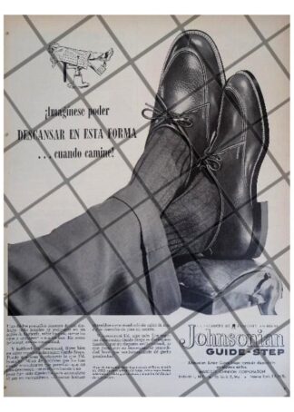 CARTEL PUBLICITARIO RETRO. ZAPATOS JOHNSON 1956 -2
