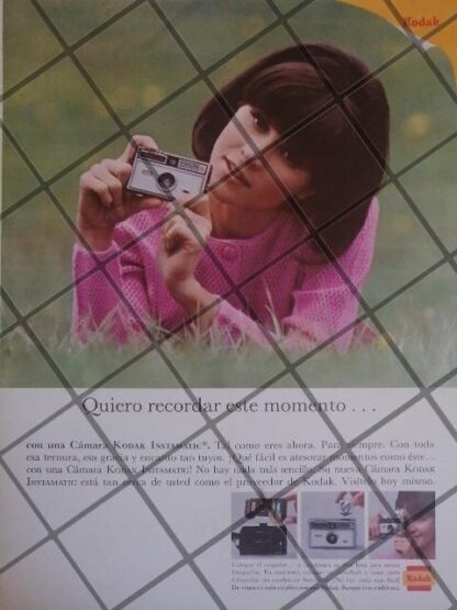 2 AFICHES PUBLICITARIOS RETRO. CAMARAS KODAK INSTAMATIC 1967 - Image 2