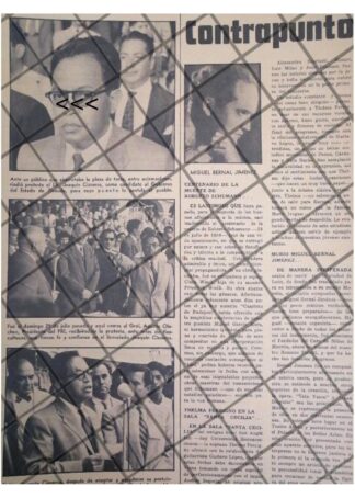AFICHE RETRO JOAQUIN CISNEROS CANDIDATO 1956