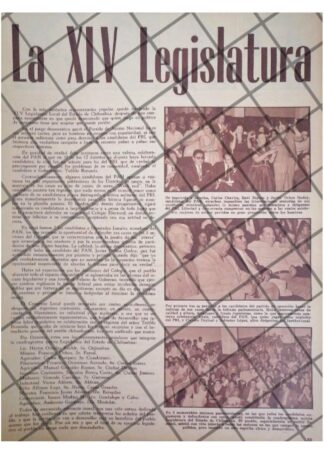 AFICHE RETRO. LA XLV LEGISLATURA 1964