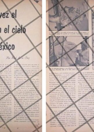AFICHE RETRO SE CAE EL ANGEL DE LA INDEPENDENCIA 1957