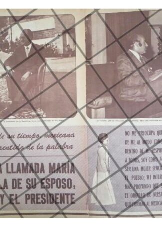 AFICHE RETRO ENTREVISTA A MARIA ESTHER ZUNO 1972