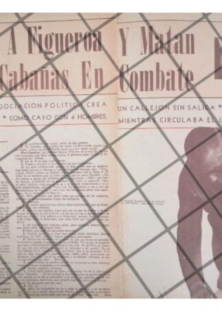 AFICHE RETRO MUERE LUCIO CABAÑAS Y RESCATE RUBEN FIGUEROA