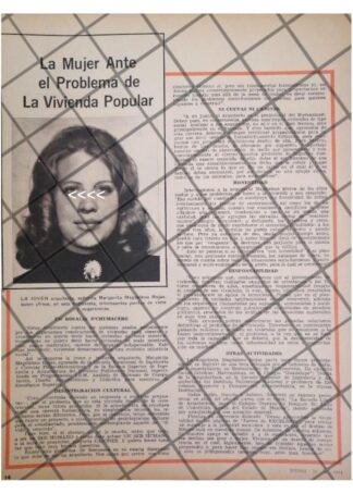 AFICHE RETRO. ARQ. MARGARITA MAGDALENO ROJAS 1974