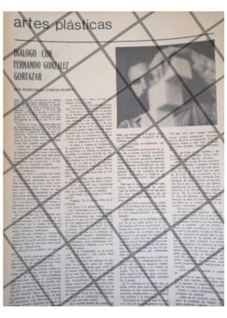 AFICHE RETRO ENTREVISTA. FERNANDO GONZALEZ CORTAZAR 1970