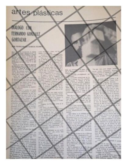 AFICHE RETRO ENTREVISTA. FERNANDO GONZALEZ CORTAZAR 1970