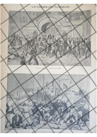 AFICHE RETRO. EL GENOCIDIO ARMENIO POR TURQUIA 1895