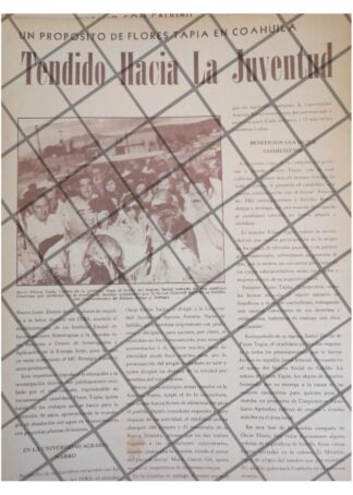 AFICHE ANTIGUO OSCAR FLORES TAPIA EN COAHUILA 1975