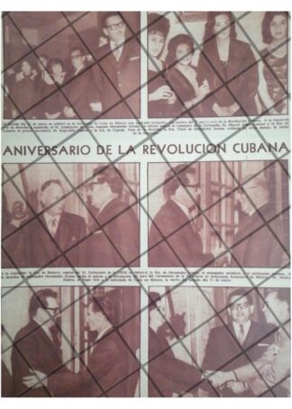 AFICHE RETRO 7 ANIVERSARIO DE LA REVOLUCION CUBANA