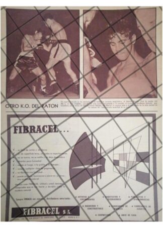 AFICHE ANTIGUO RATON MACIAS VS LARRY BATAAN 1956