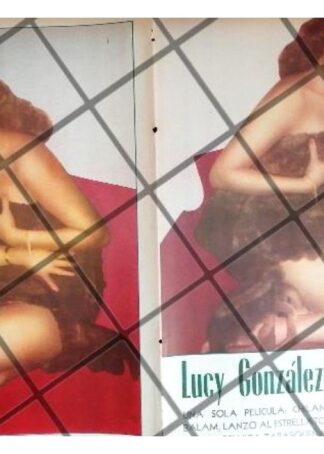 AFICHE RETRO. INICIOS DE ACTRIZ LUCY GONZALEZ 1956