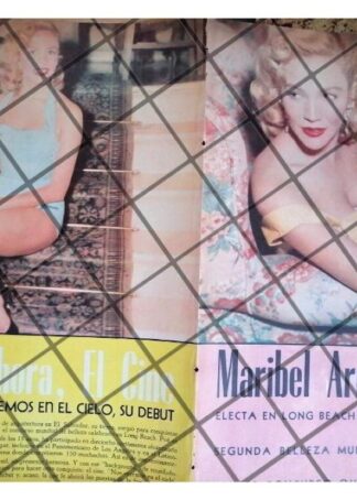 AFICHE RETRO. MARIBEL ARRIETA GALVEZ 1956