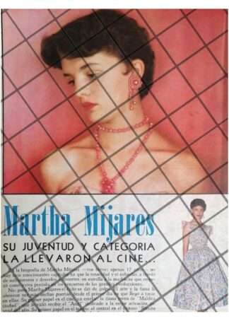 AFICHE VINTAGE INICIOS ACTRIZ MARTHA MIJARES 1955