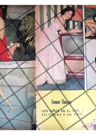 AFICHE RETRO. INICIOS DE LEONOR LLAUSAS 1956