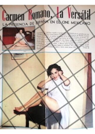AFICHE RETRO. INICIOS DE CARMEN ROMANO 1955