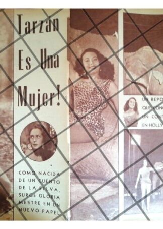 AFICHE RETRO. DEBUT DE GLORIA MESTRE 1955