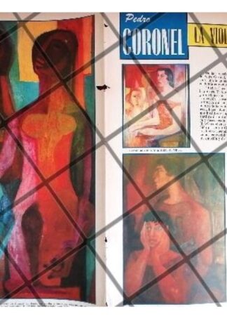 AFICHE RETRO EXPOSICION PEDRO CORONEL 1955