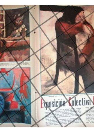 AFICHE RETRO EXPOSICION GALERIA DE ARTE PROTEO 1956