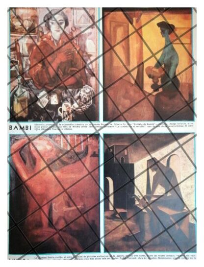 AFICHE RETRO EXPOSICION GALERIA DE ARTE PROTEO 1956 - Image 3