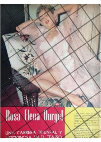 AFICHE RETRO INICIA ACTRIZ. ROSA ELENA DURGEL 1957