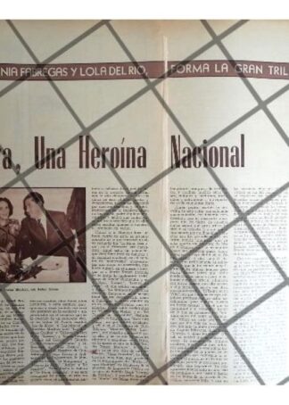 AFICHE RETRO R. SOLANA A MARIA TERESA MONTOYA 1957