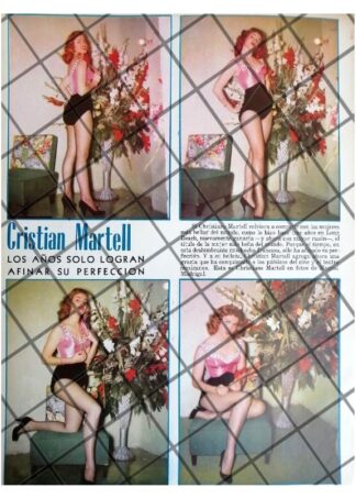 AFICHE RETRO. INICIOS DE CRISTIAN MARTELL 1957