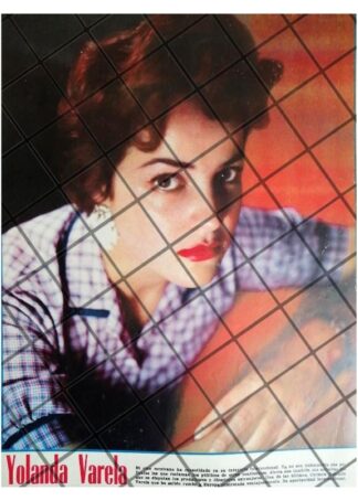 AFICHE RETRO. INICIOS. ACTRIZ. YOLANDA VARELA 1955