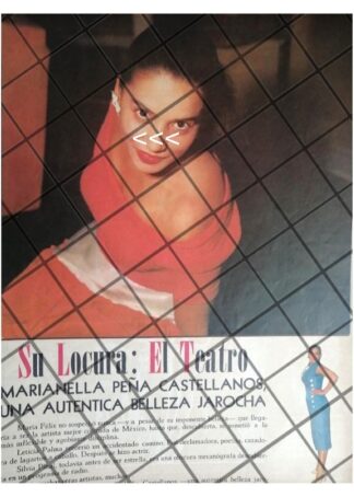 AFICHE VINTAGE. MARIANELA PEÑA CASTELLANOS 1956