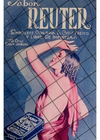 CARTEL PUBLICITARIO ANTIGUO JABON REUTER 1928