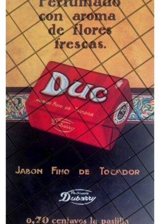 CARTEL PUBLICITARIO ANTIGUO JABON DUBARRY DUC 1928
