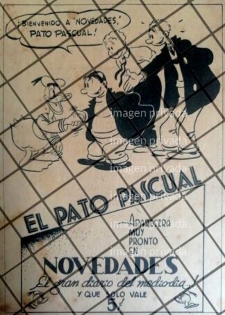RARISIMO AFICHE RETRO LLEGA EL PATO LUCAS A MEXICO 1935 3