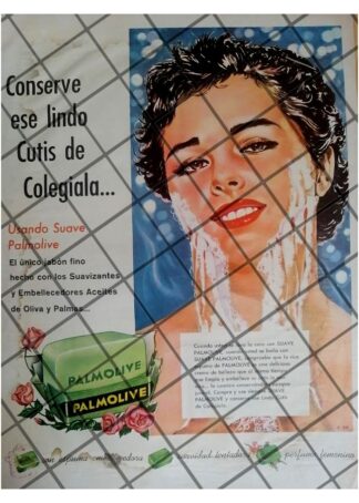 CARTEL PUBLICITARIO RETRO JABON PALMOLIVE 1959 -11