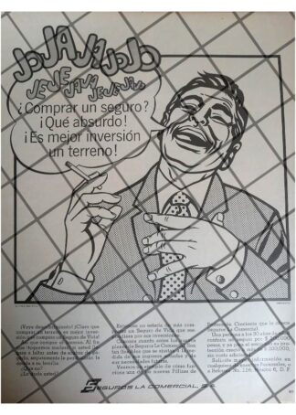 PUBLICIDAD ANTIGUA SEGUROS LA COMERCIAL 1967