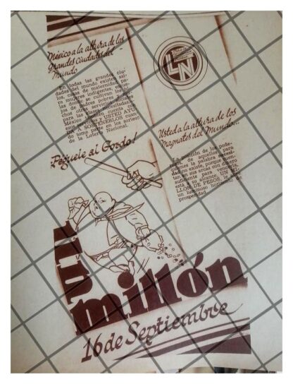 2 AFICHES RETRO LOTERIA NACIONAL PEGUELE AL GORDO 1937 - Image 3
