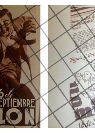 2 AFICHES RETRO LOTERIA NACIONAL PEGUELE AL GORDO 1937