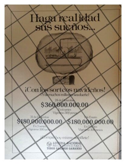 6 AFICHES PUBLICITARIOS RETRO LOTERIA NACIONAL 70s 80s/230 - Image 5