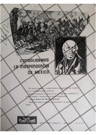 AFICHE RETRO BONOS DEL AHORRO NACIONAL 1960s /184