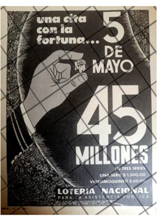 PUBLICIDAD RETRO LOTERIA NACIONAL 1973 /212
