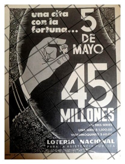 PUBLICIDAD RETRO LOTERIA NACIONAL 1973 /212
